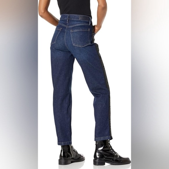 Karl Lagerfeld Replenishment Dark Blue Woman’s Ankle Jeans 16 - Picture 2 of 12